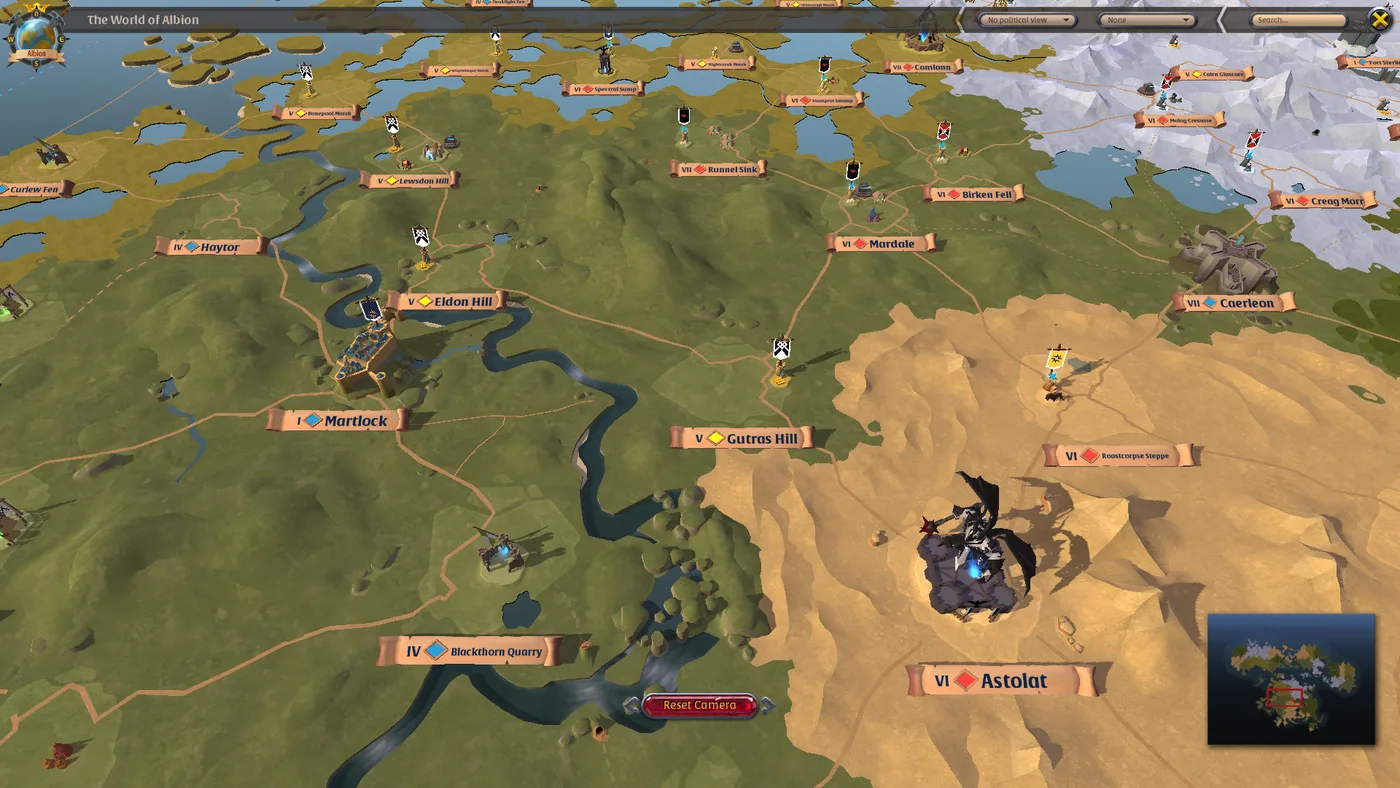 Albion Online 公會與地城畫面