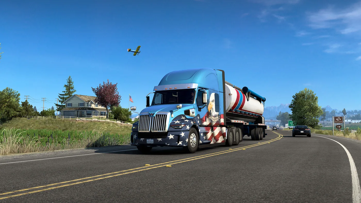 American Truck Simulator 公路畫面