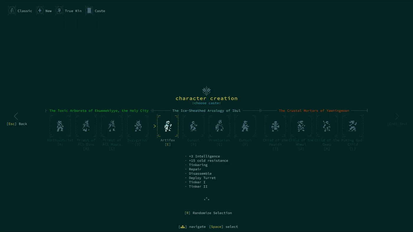 Caves of Qud 地下城與異世界畫面