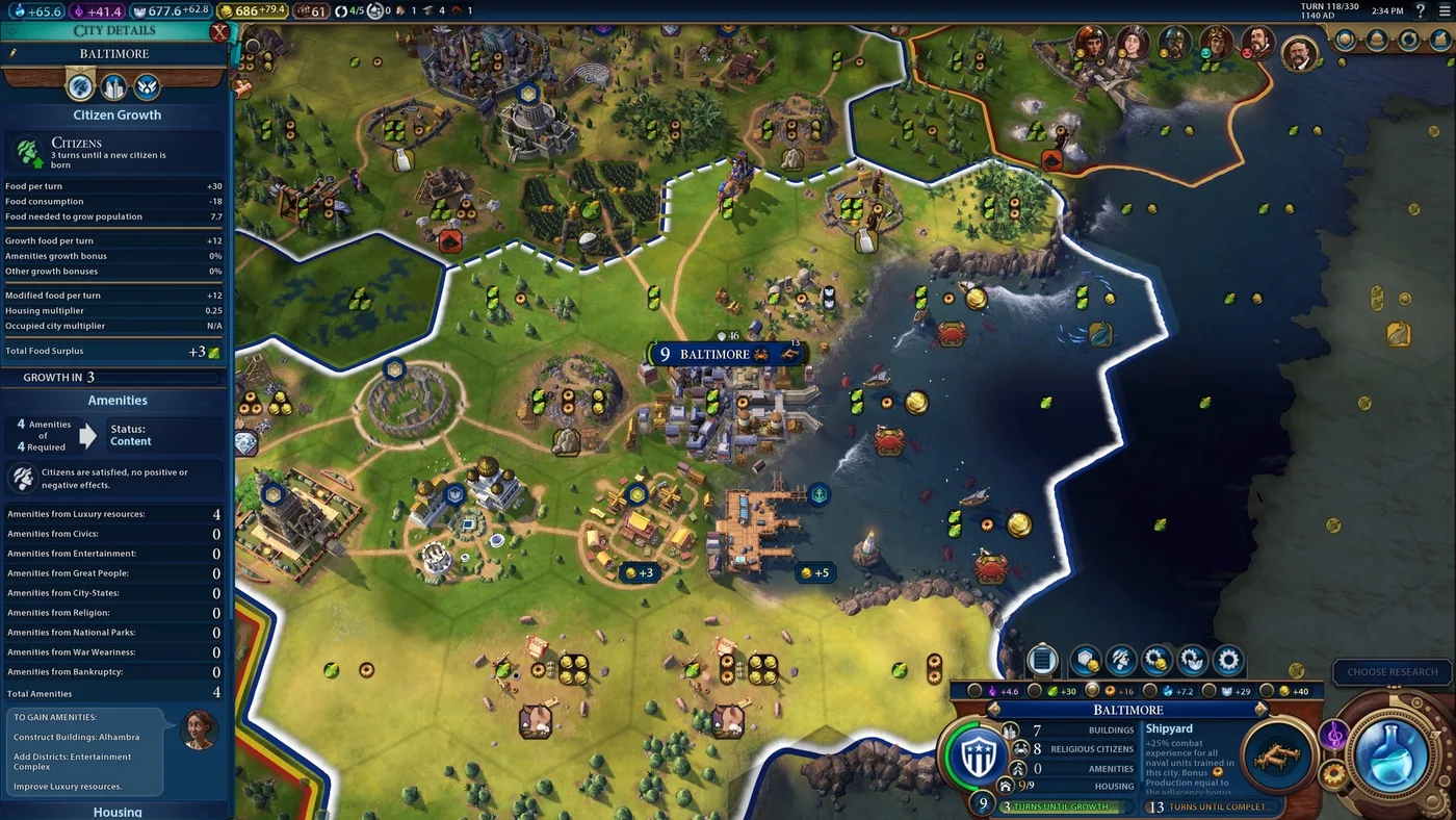 Civilization VI 戰爭單位與科技推進