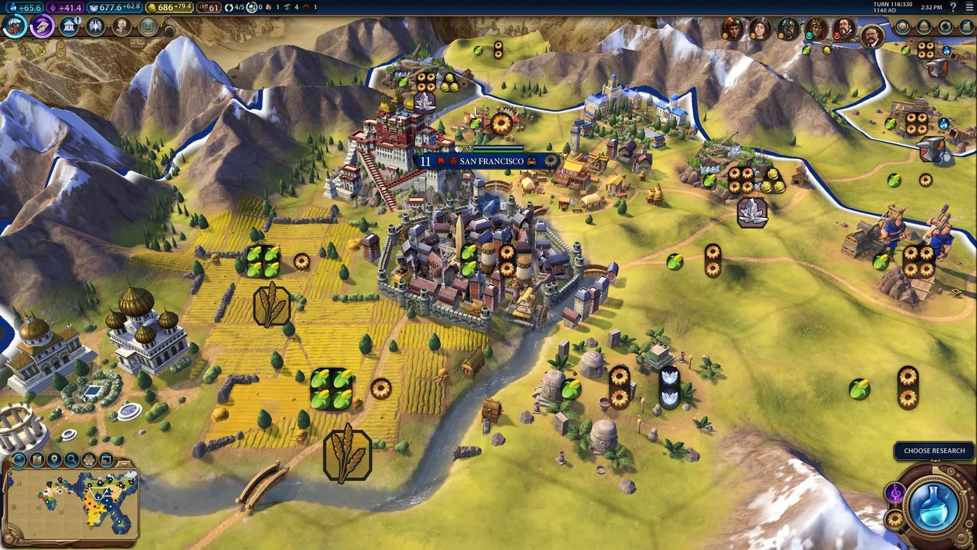 Civilization VI 世界奇觀與外交局勢