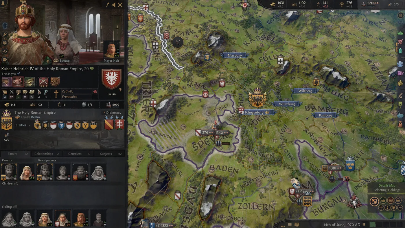 Crusader Kings III 事件畫面