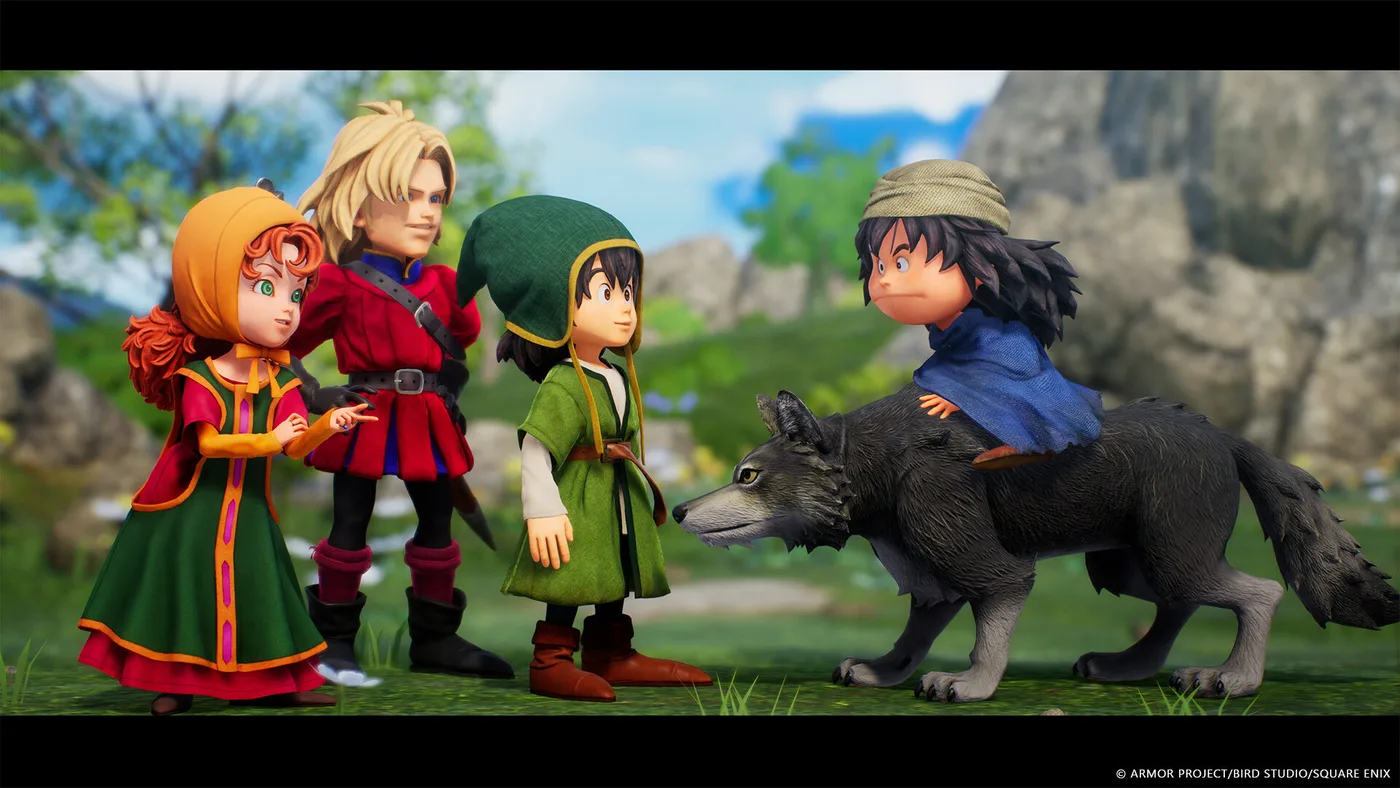 DQ VII Reimagined 戰鬥與角色畫面