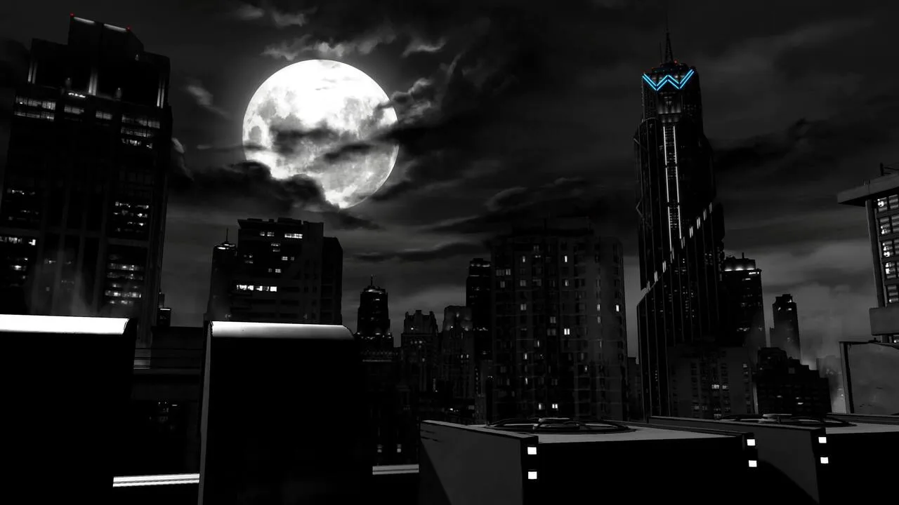 Batman Shadows Edition 黑色調畫面
