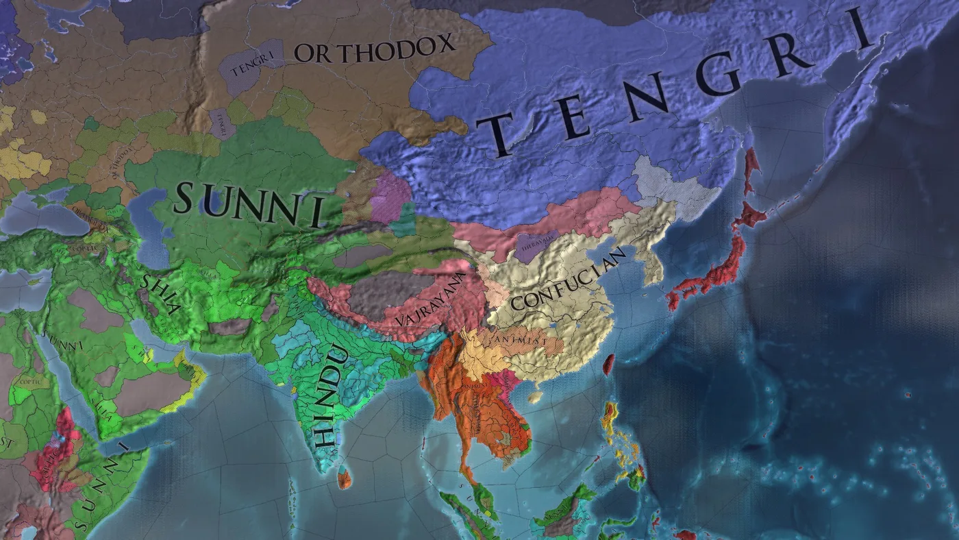 Europa Universalis IV 世界地圖與國家邊界