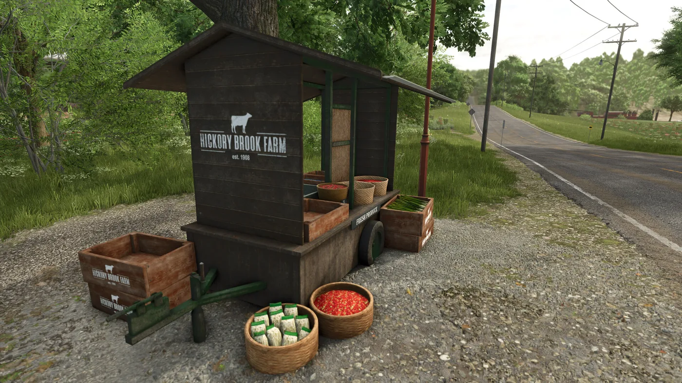 Farming Simulator 25 收成畫面