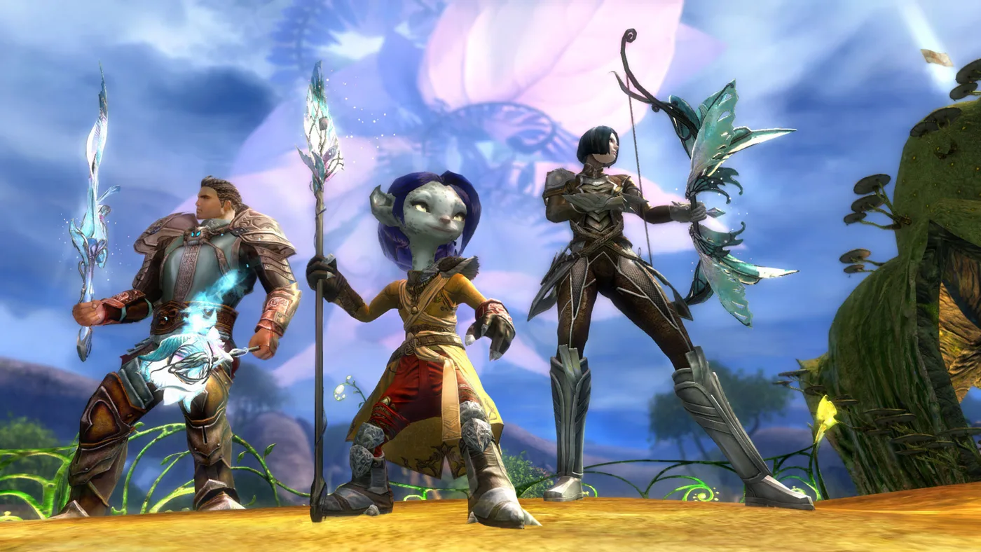 Guild Wars 2 城市與角色畫面