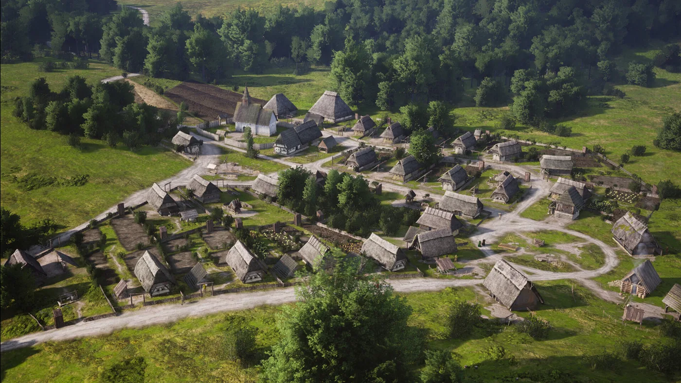 Manor Lords 中世紀村莊畫面