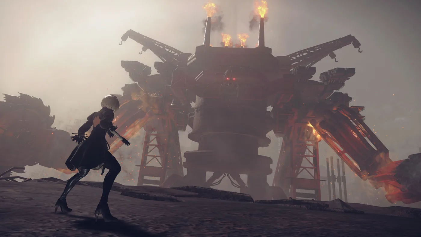 NieR Automata 開放場景與空曠氣氛