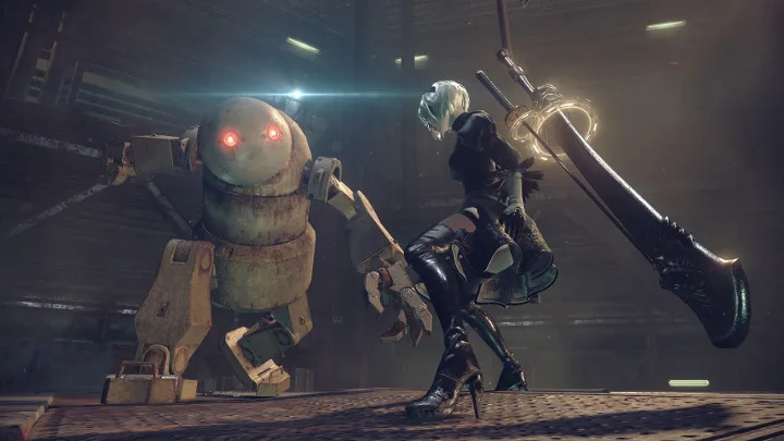 NieR Automata boss 戰與彈幕元素
