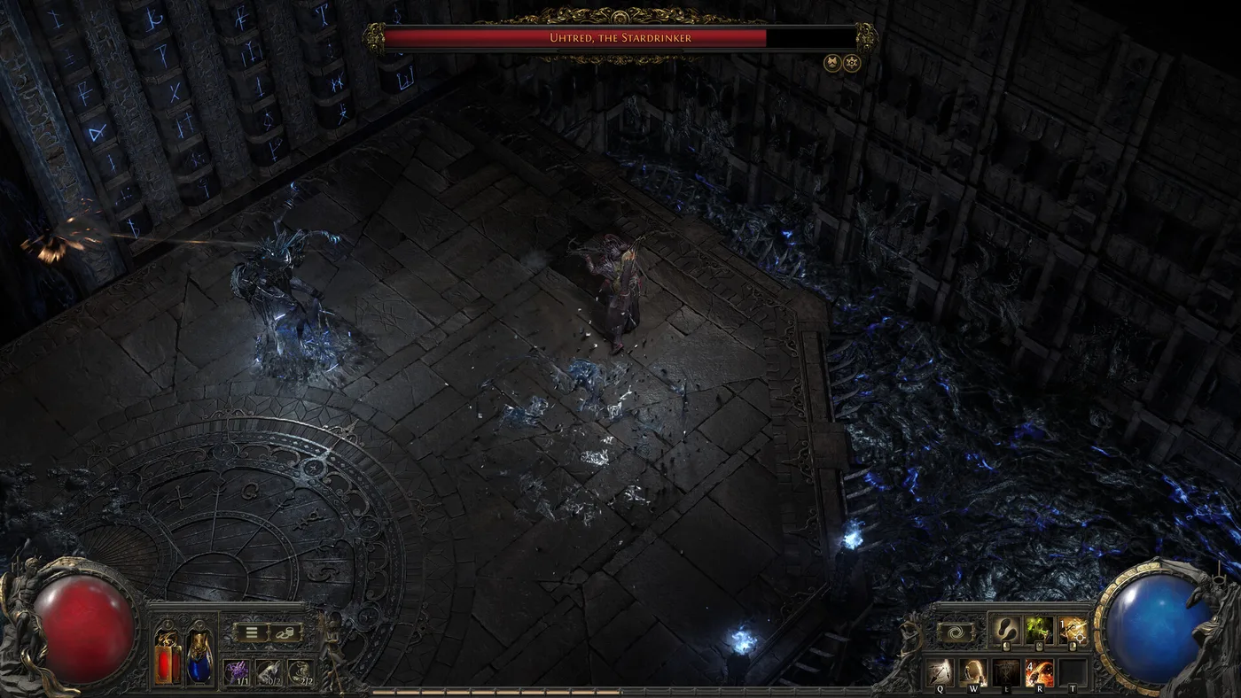 Boss fight and dark fantasy screenshot