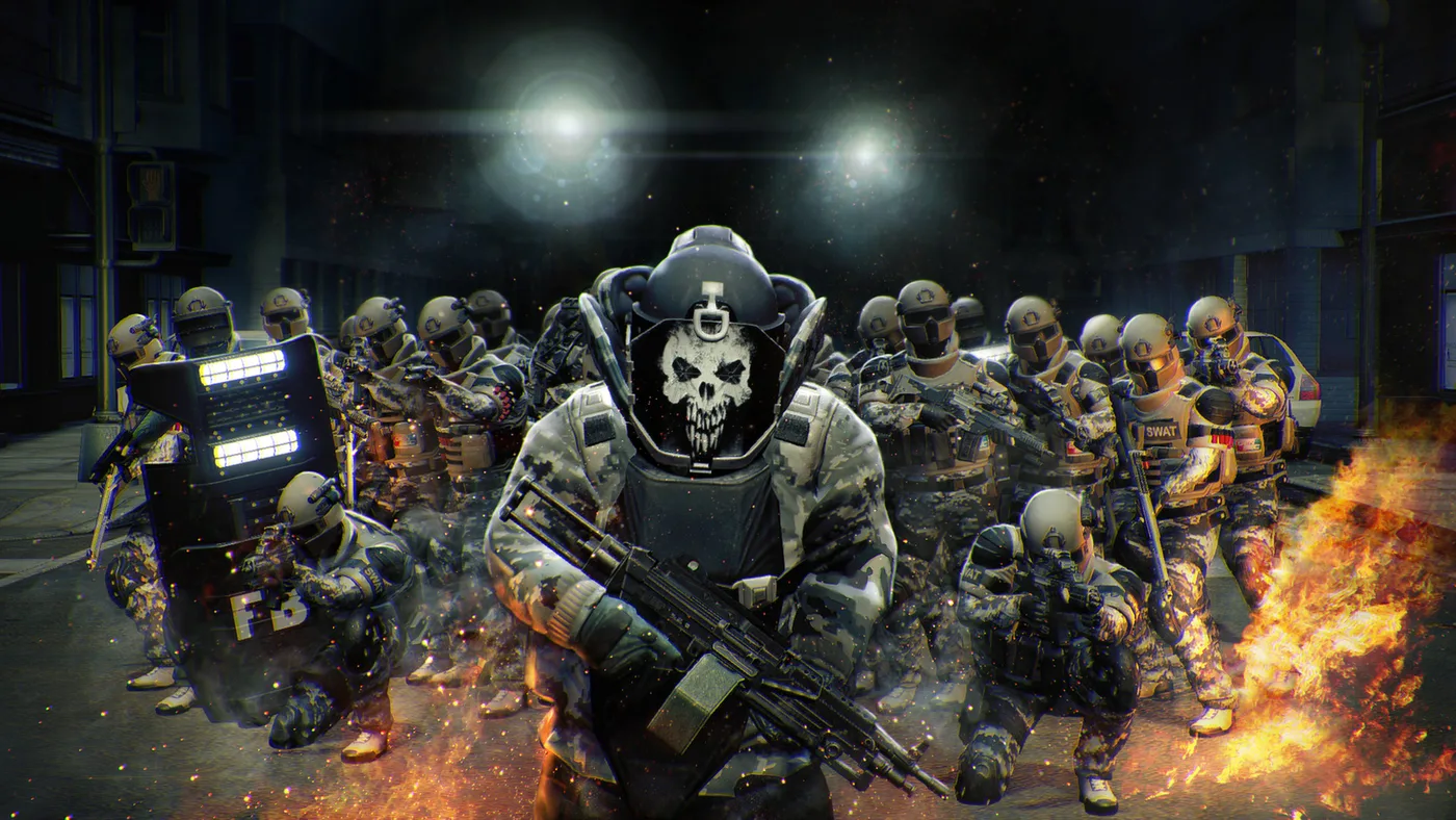 PAYDAY 2 槍戰與隊友合作