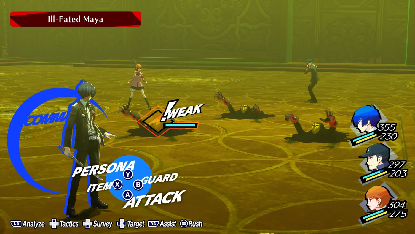 Persona 3 Reload 地城探索畫面
