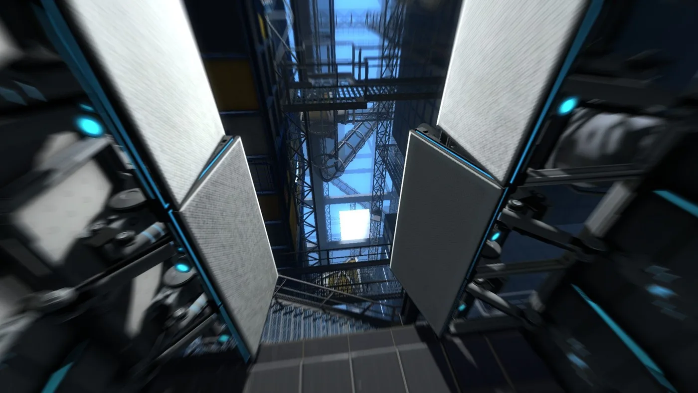 Portal 2 co-op 雙人測試畫面