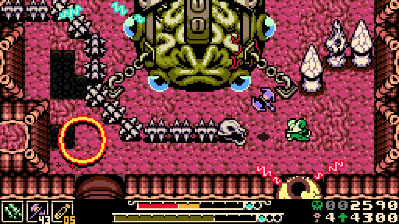 Mina the Hollower Boss、敵人同場景危險畫面