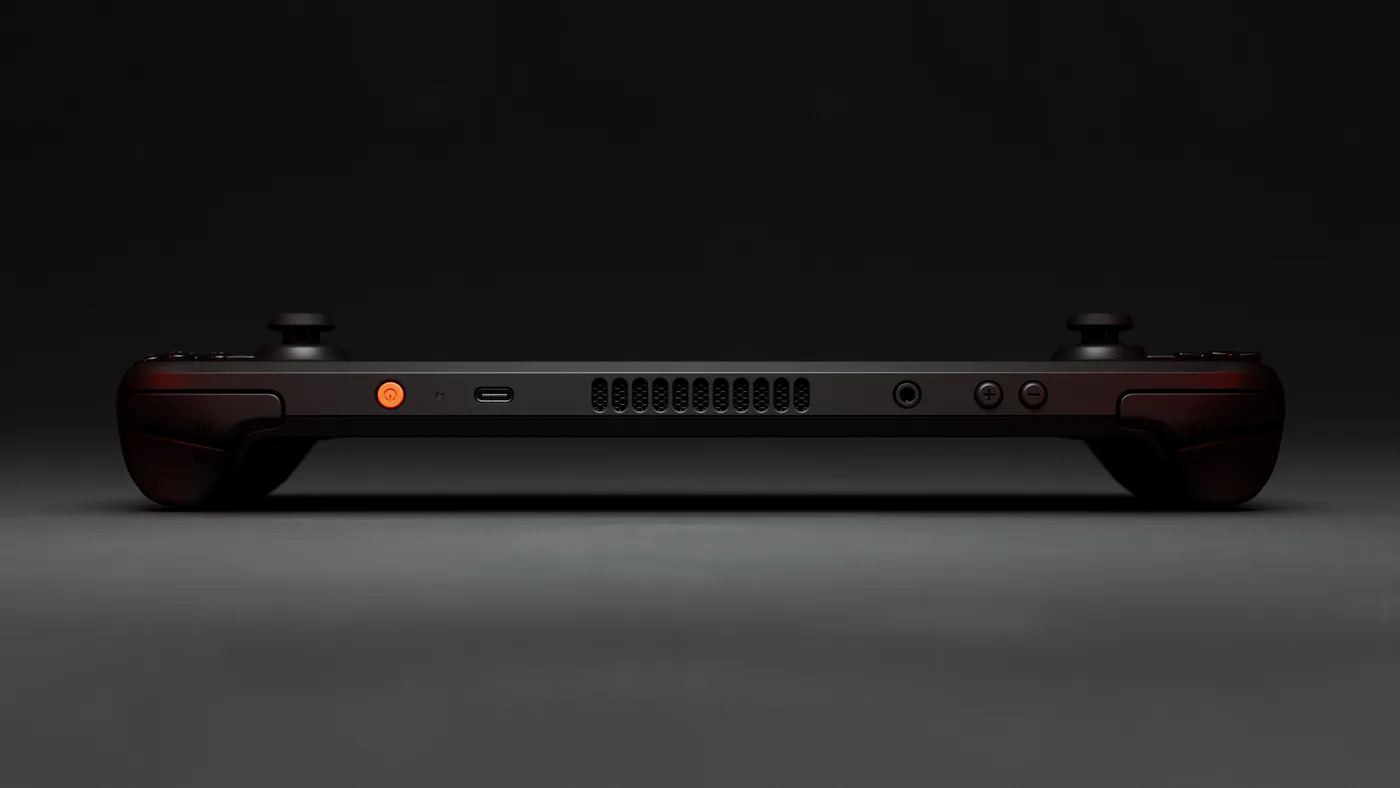 Steam Deck OLED 頂部官方圖