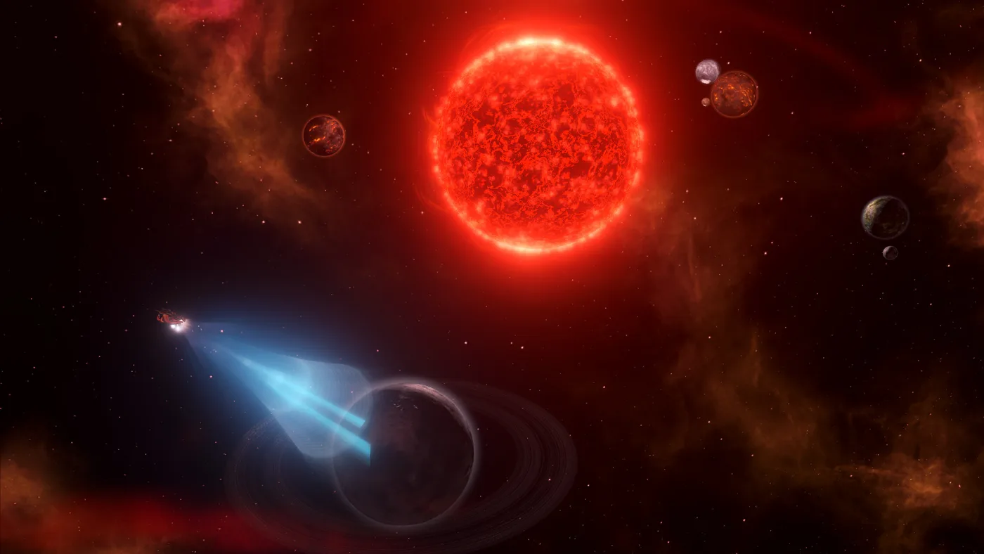 Stellaris 艦隊畫面