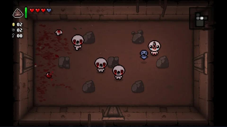 The Binding of Isaac Rebirth 不同角色與地下室場景