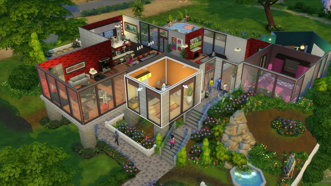The Sims 4 建屋畫面