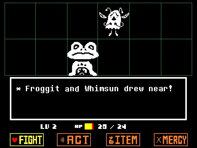 Undertale 地圖探索畫面