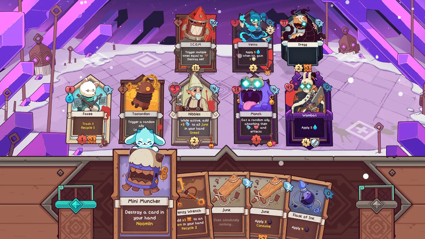 Wildfrost boss 與隊伍配置