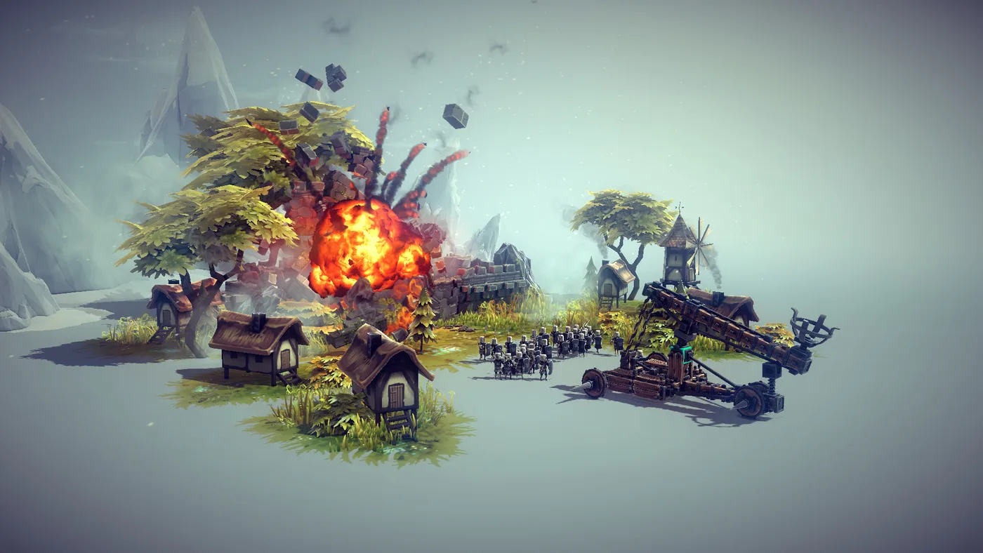 Besiege 攻城機械建造畫面