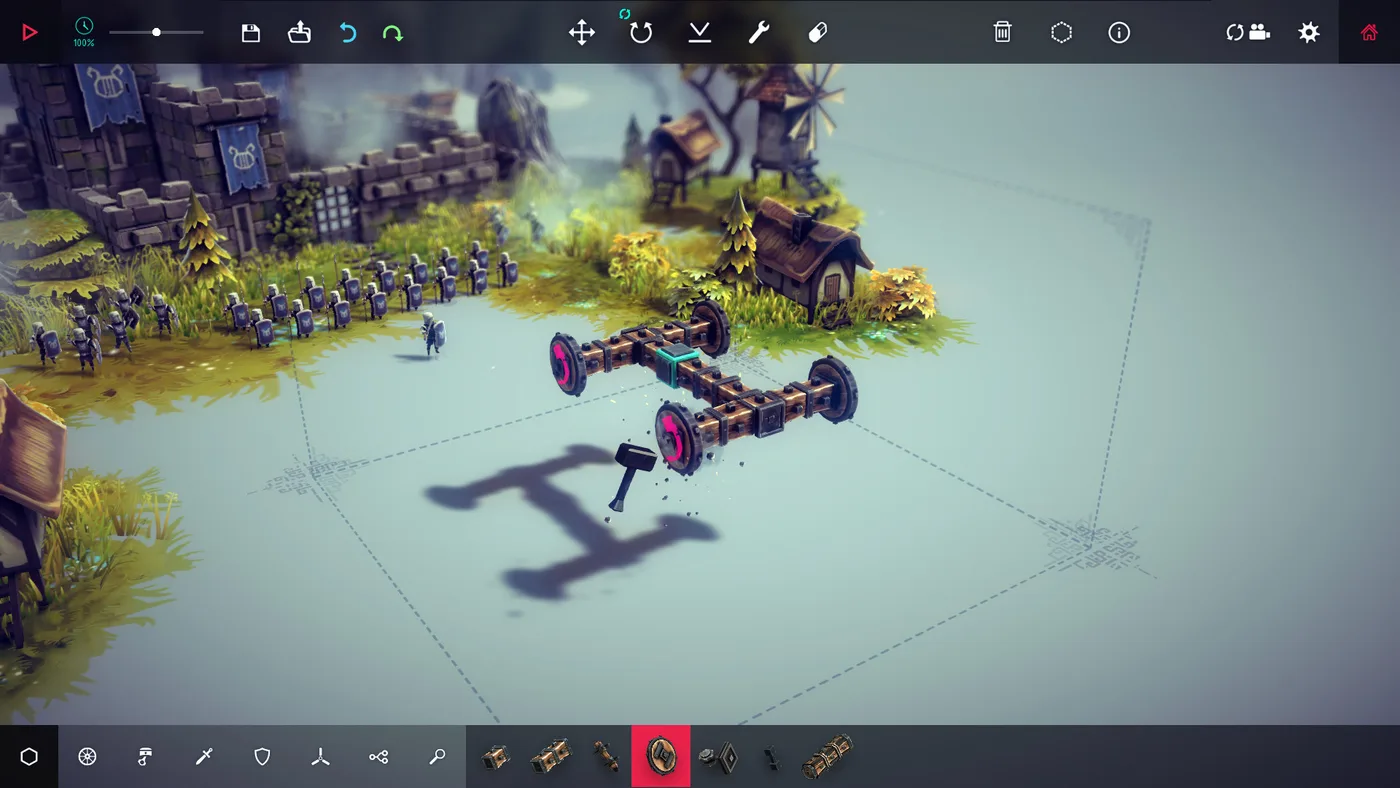 Besiege 戰役破壞場景