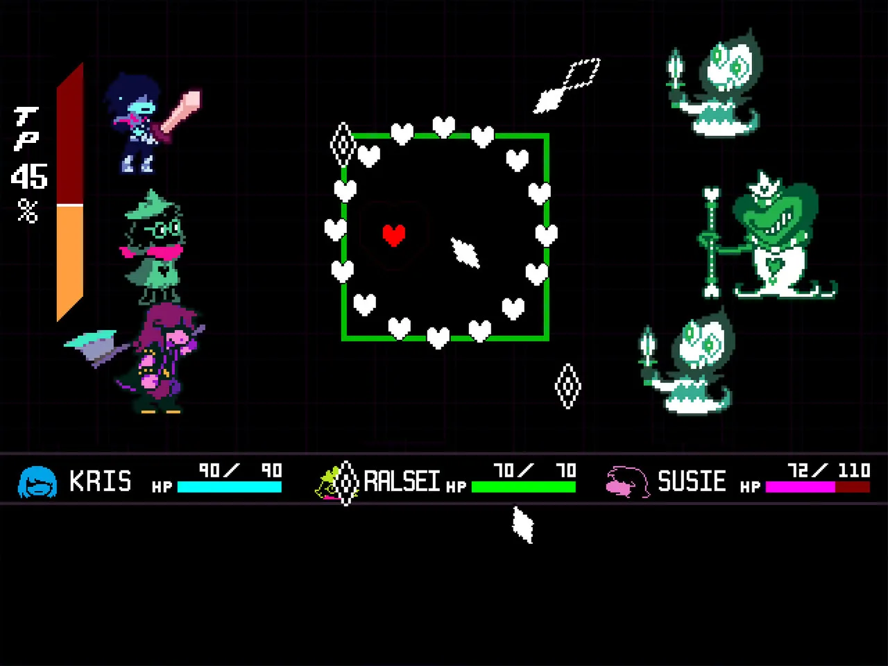DELTARUNE 戰鬥畫面