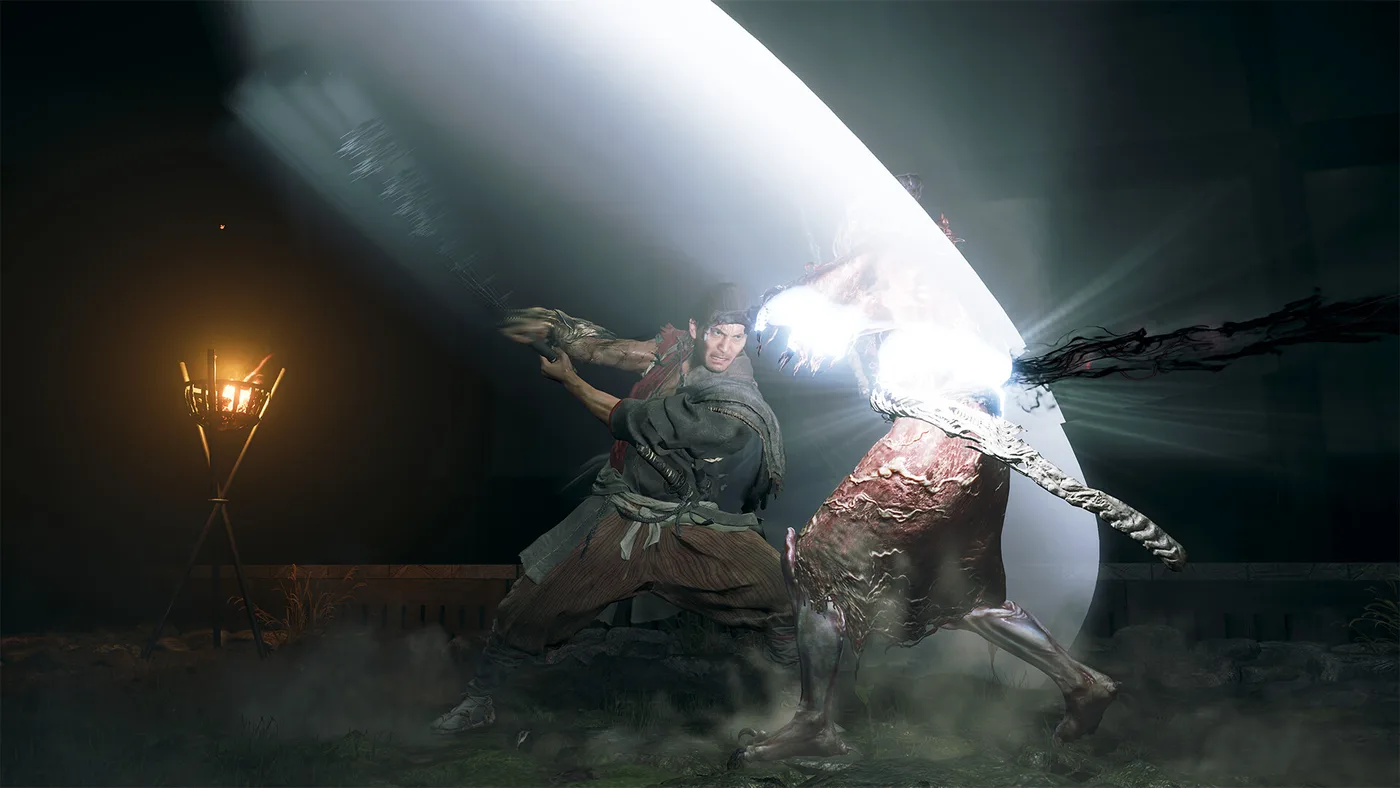 宮本武藏與幻魔戰鬥畫面