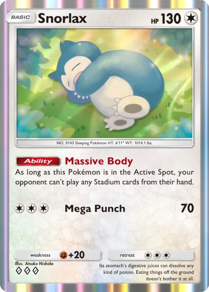 Everyday Wonders Snorlax 卡面