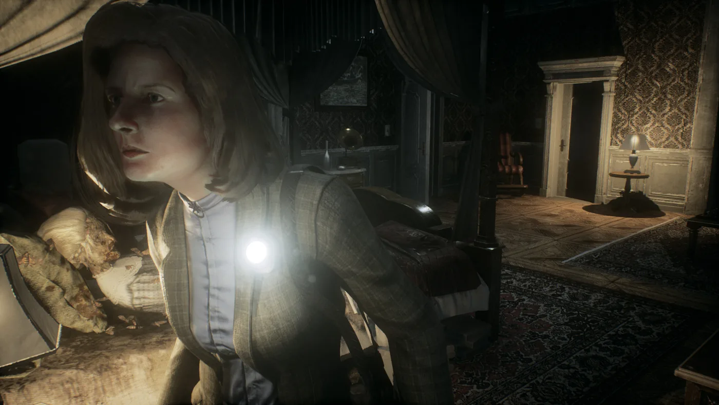 Remothered: Tormented Fathers 豪宅探索畫面