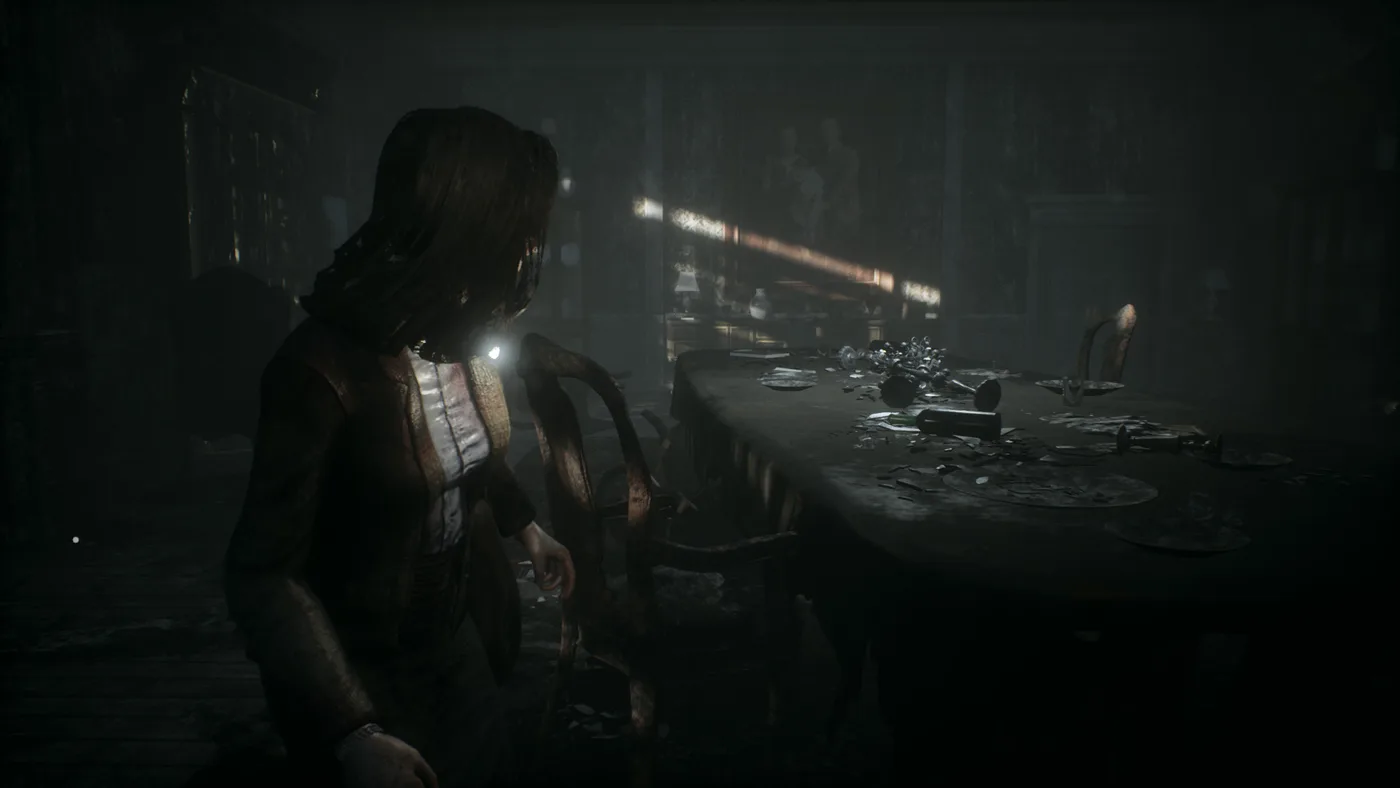 Remothered: Tormented Fathers 暗色走廊場景