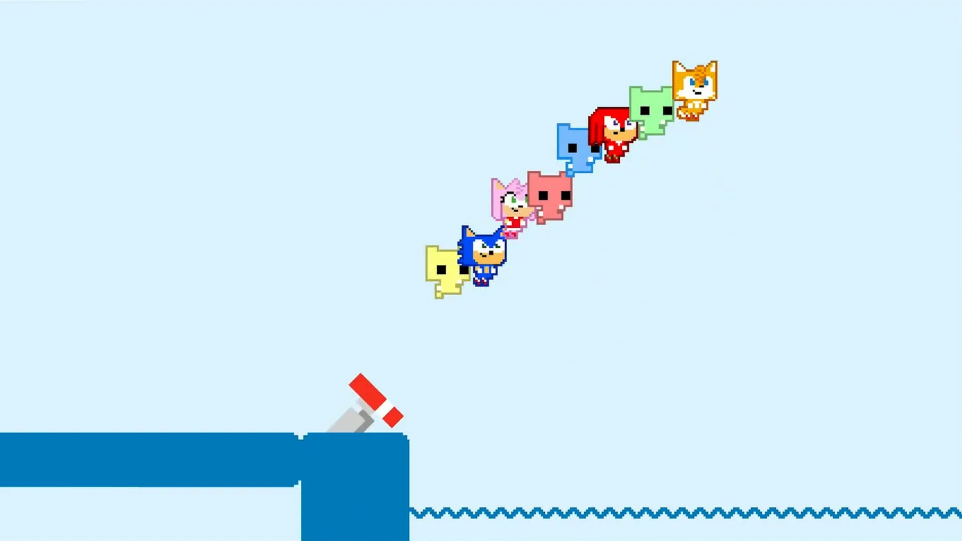 Sonic 元素加入 PICO PARK 關卡