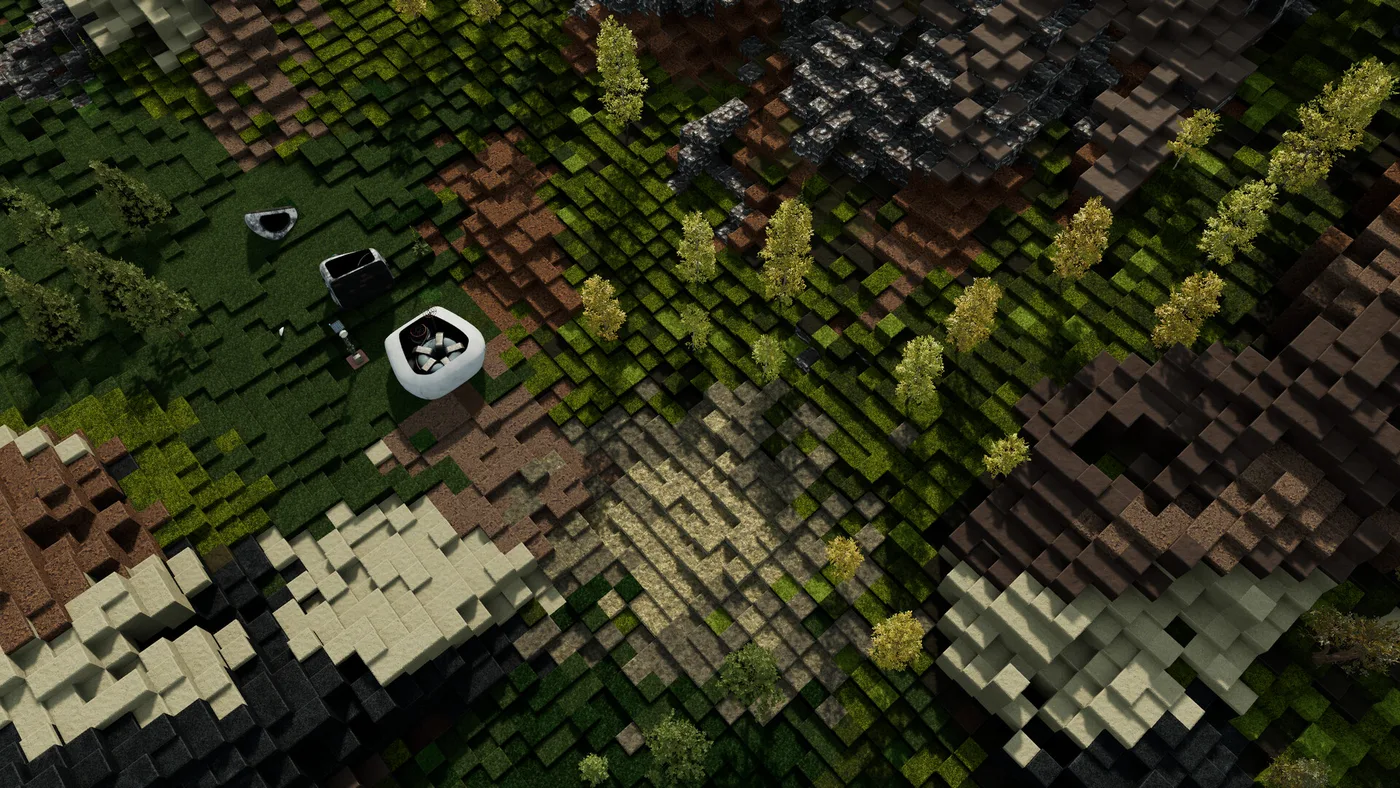 Icaria 程序生成 voxel 地貌同初期基地