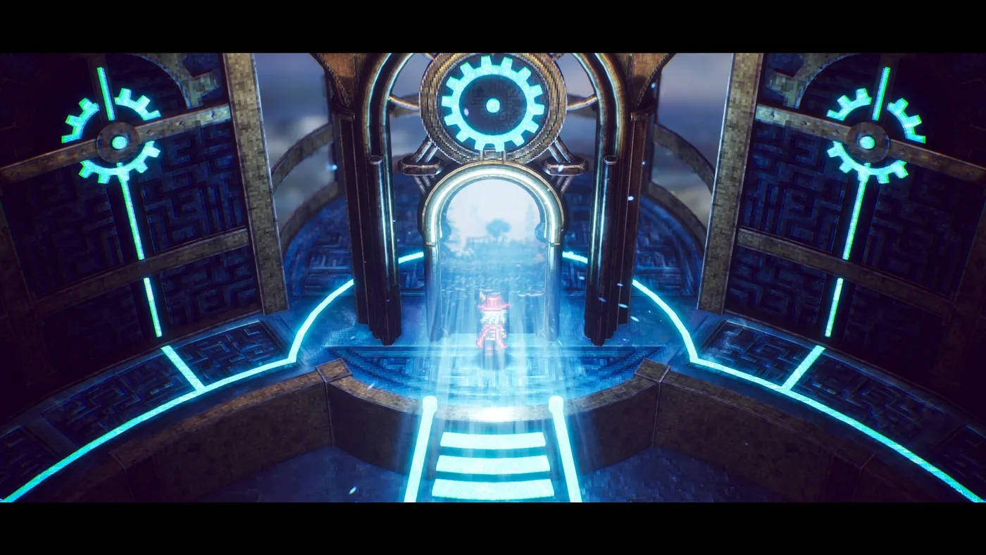 戰鬥畫面展示近戰武器、怪物配置和場景障礙，不是回合制 JRPG。
