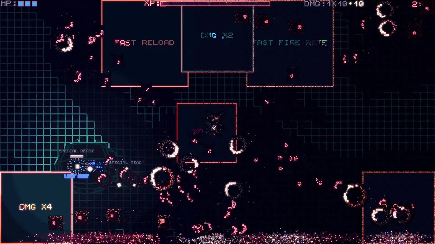Particulitix gameplay screenshot 2 - Fast reload 同 fire rate zone 分散全場