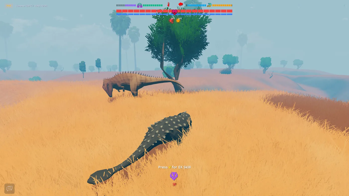 Mesozoic Dawn 草原 PvP 與技能提示