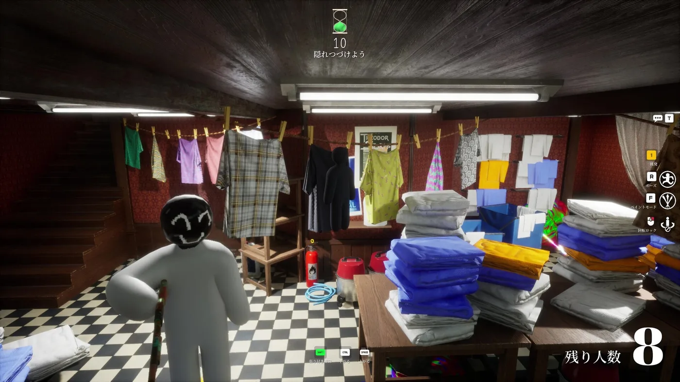 MECCHA CHAMELEON laundry room hiding screenshot