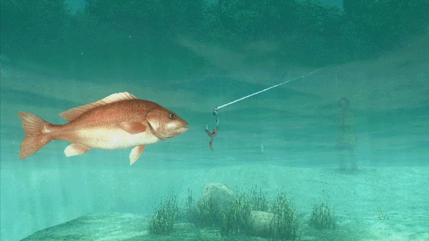 About Fishing 的釣魚與小鎮畫面