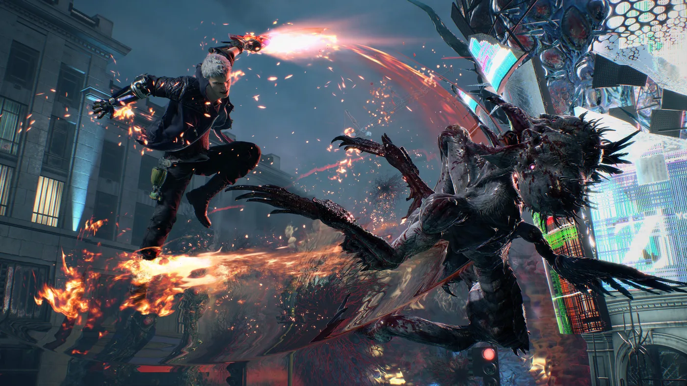 Devil May Cry 5 戰鬥畫面