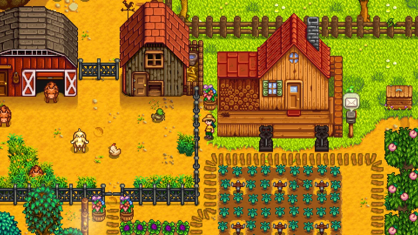 Stardew Valley 農場與生活模擬畫面