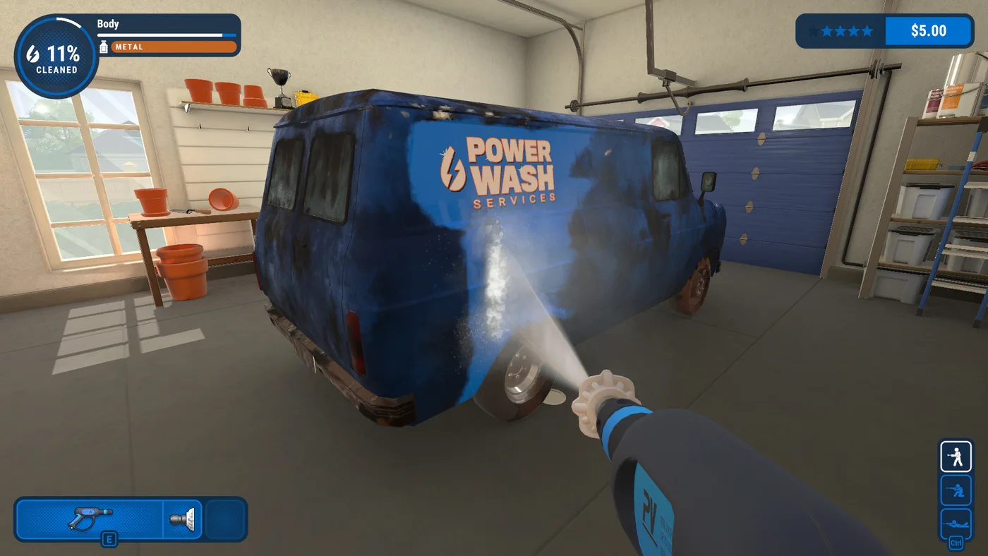 PowerWash Simulator 清潔任務畫面