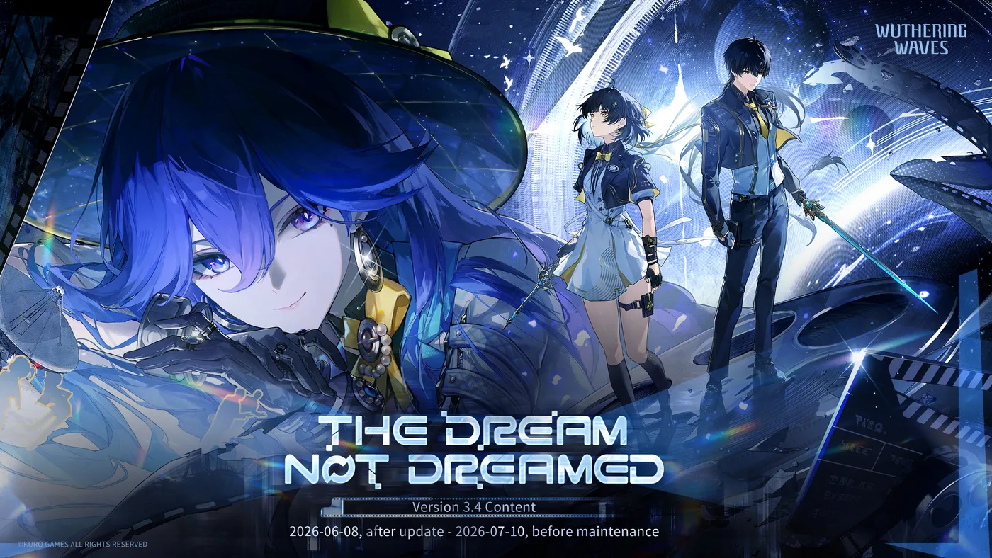 《鳴潮》3.4 The Dream Not Dreamed 更新主視覺