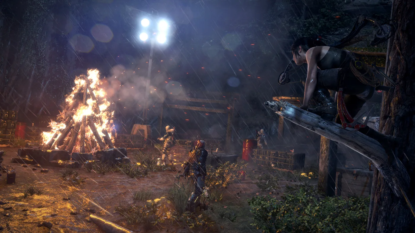 Rise of the Tomb Raider 雪地探索畫面