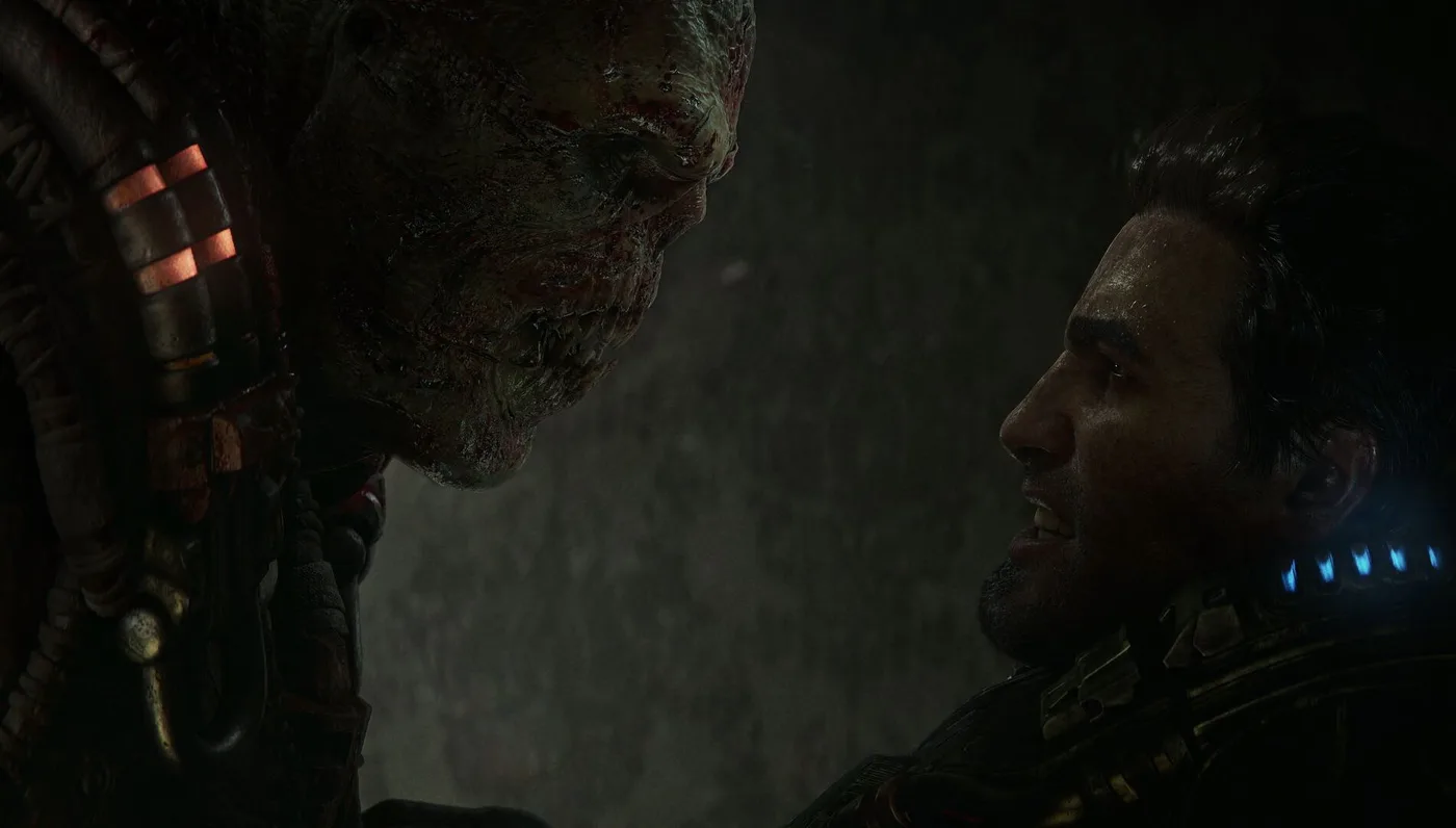 Gears of War E-Day 近距離戰鬥截圖