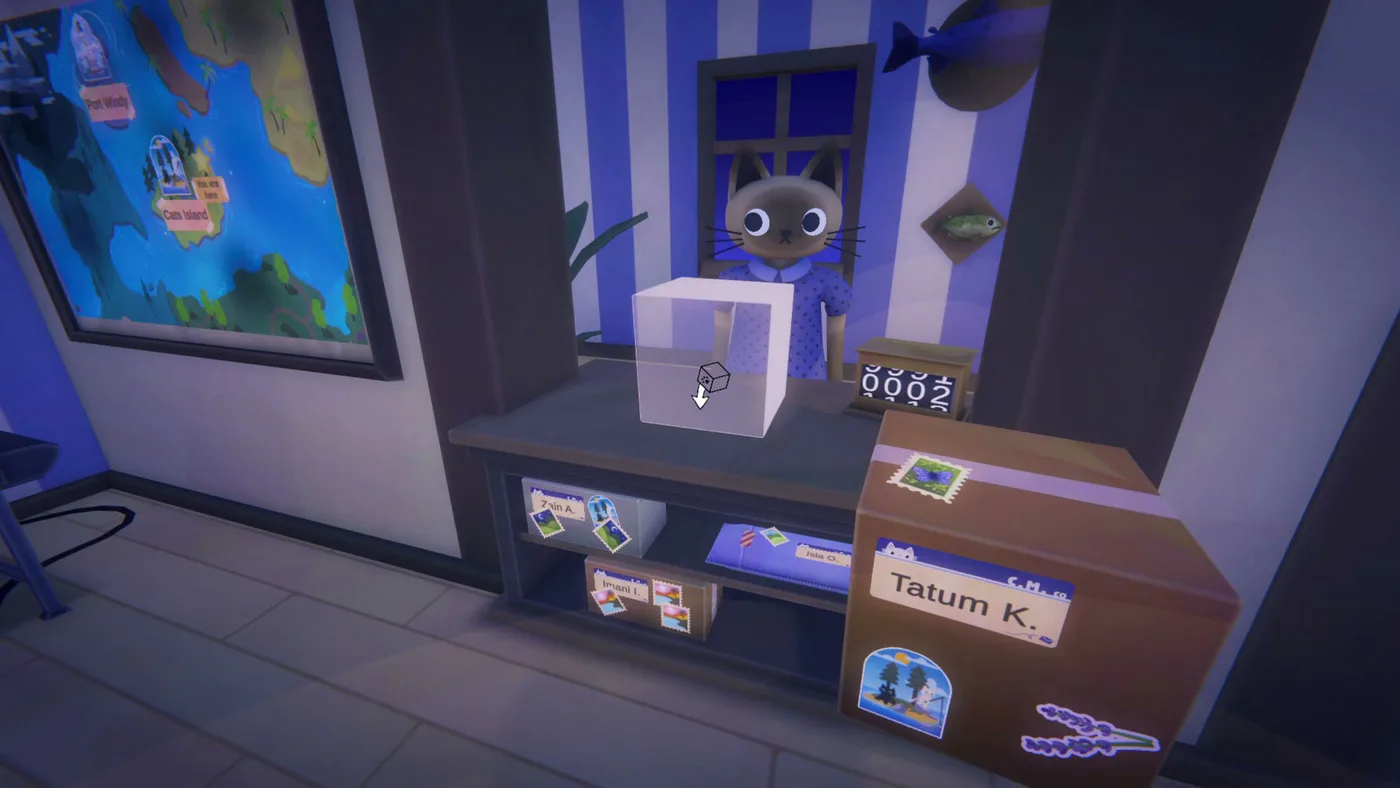 Cat Mail Co. 包裹整理畫面