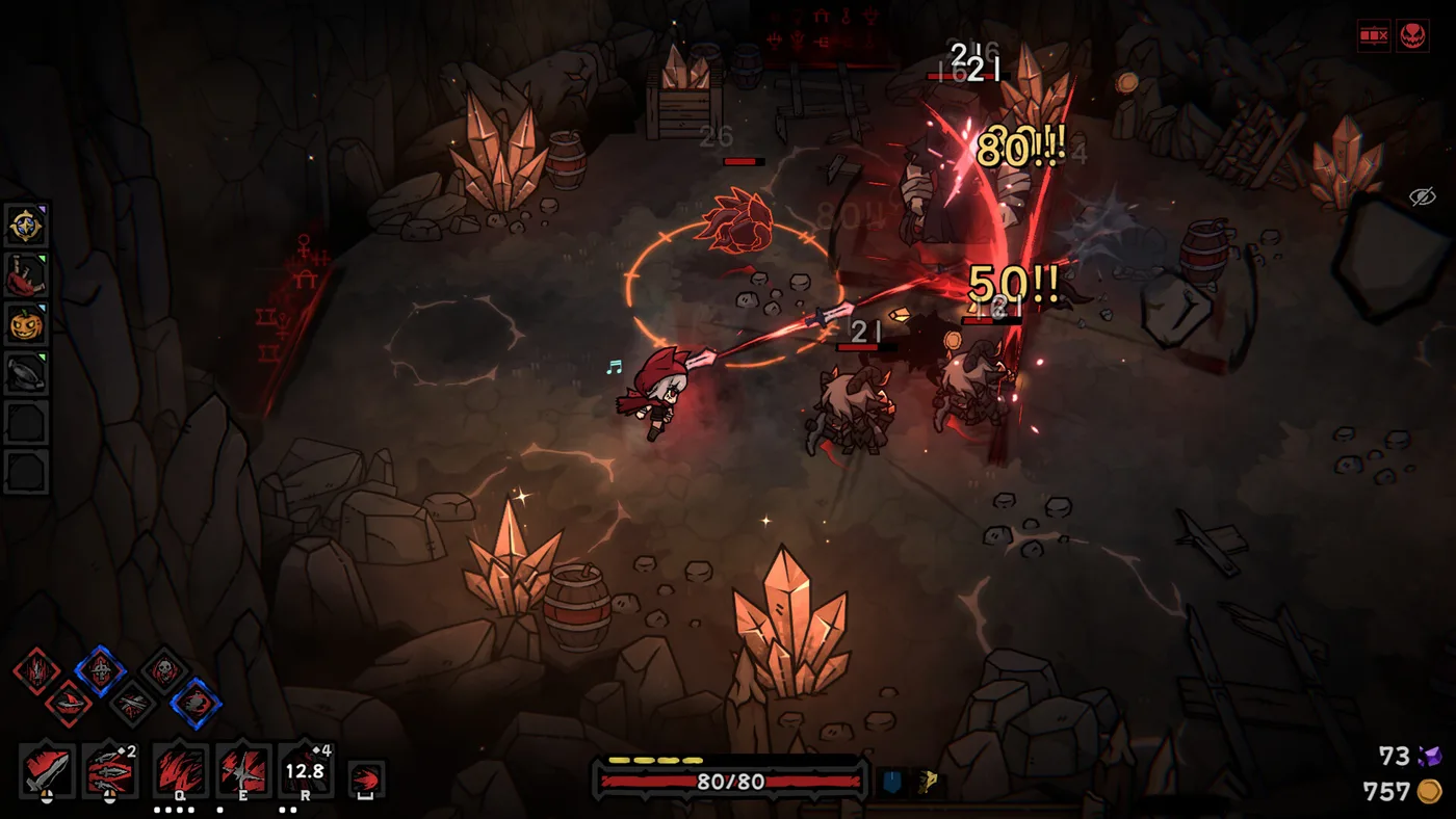 Cinderia 黑暗童話動作 roguelite 戰鬥畫面