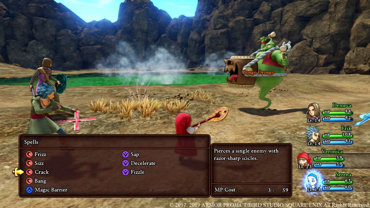 Dragon Quest XI S Switch 2 戰鬥畫面