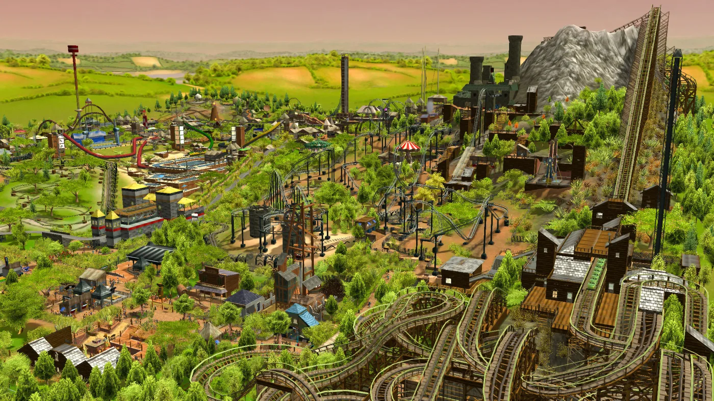 RollerCoaster Tycoon 3 遊樂園畫面
