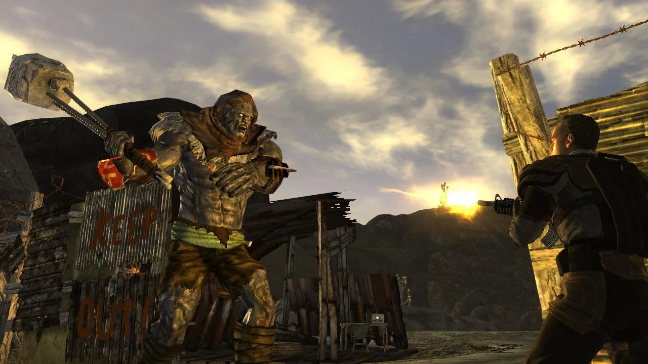 《Fallout: New Vegas》舊版 Mojave Wasteland 畫面